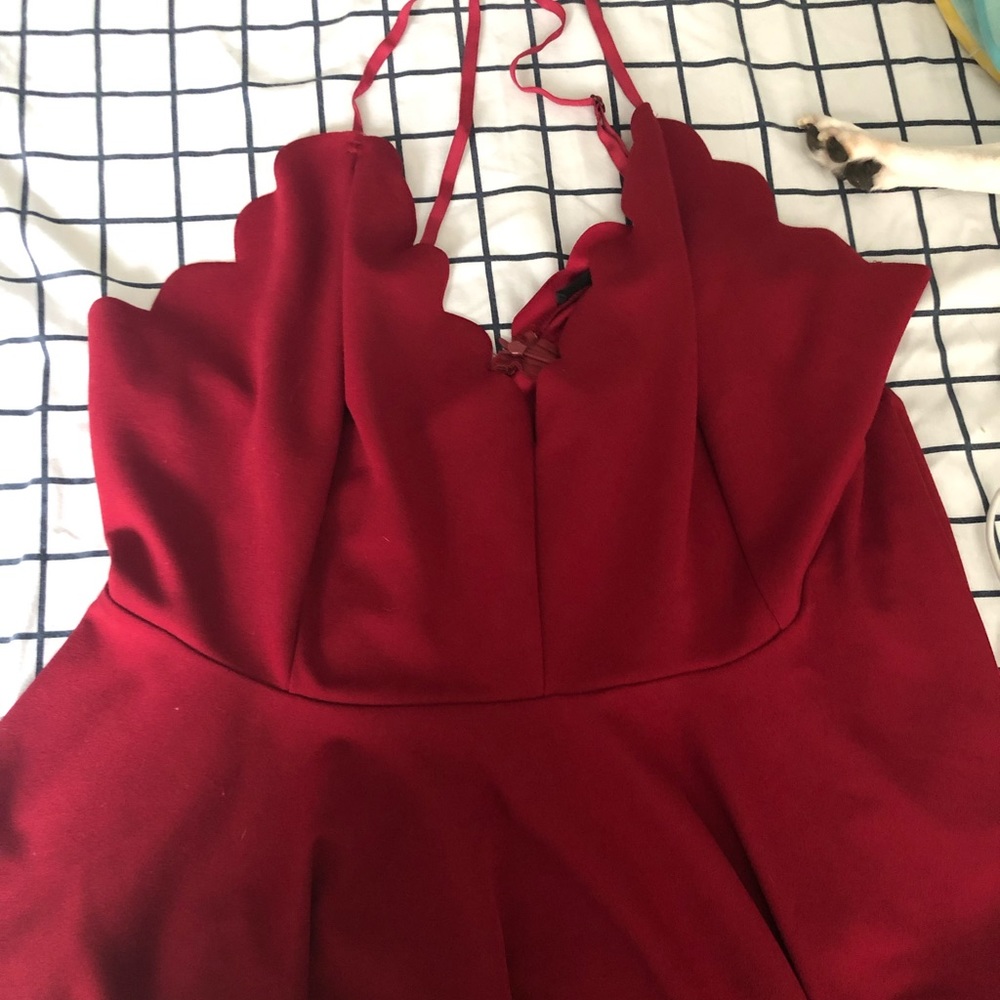 red blouse